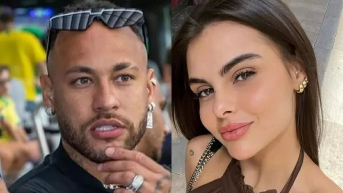 Neymar e Amanda Kimberlly postam foto com a filha e comemoram 1° mês de  Helena