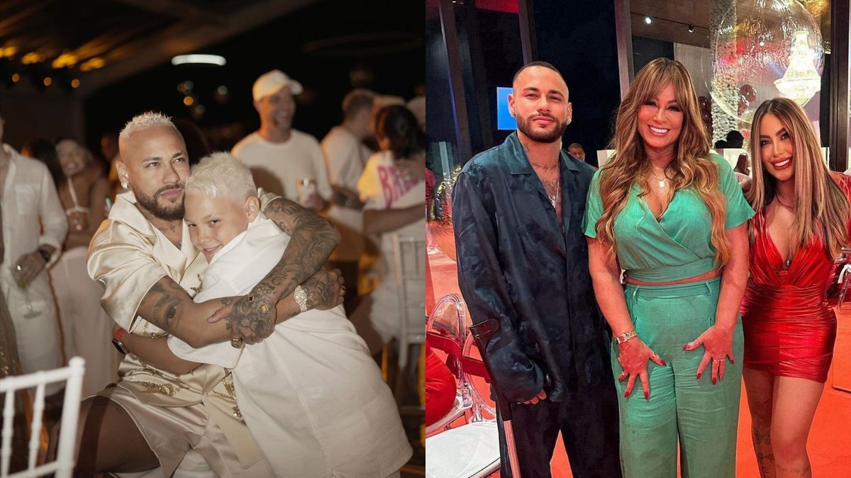 Neymar leva família para conhecer Helena - Reprodução: Instagram