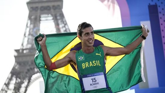 Caio Bonfim ficou em segundo lugar na competição da marcha atlética - (Foto: Alexandre Loureiro/COB)