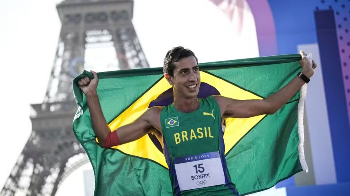 Caio Bonfim ficou em segundo lugar na competição da marcha atlética - (Foto: Alexandre Loureiro/COB)