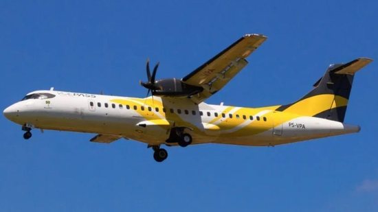 Modelo ATR prefixo PS-VPA - (Foto: Voepass)