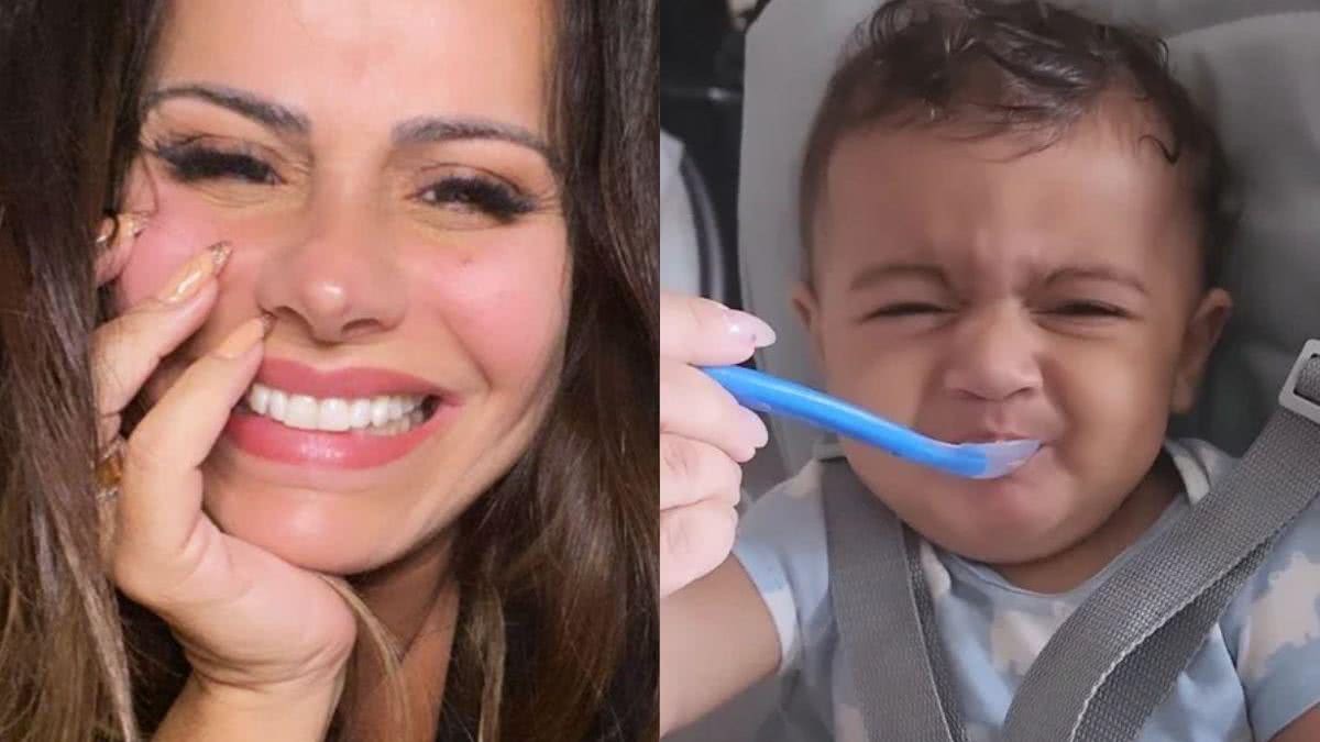 Viviane Araujo mostra introdução alimentar com o filho - Reprodução/Instagram