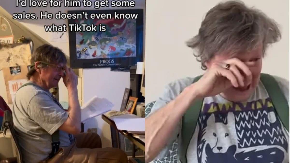 Menina transforma pai em autor best-seller após publicar vídeo no Tik Tok - Reprodução/Tik Tok