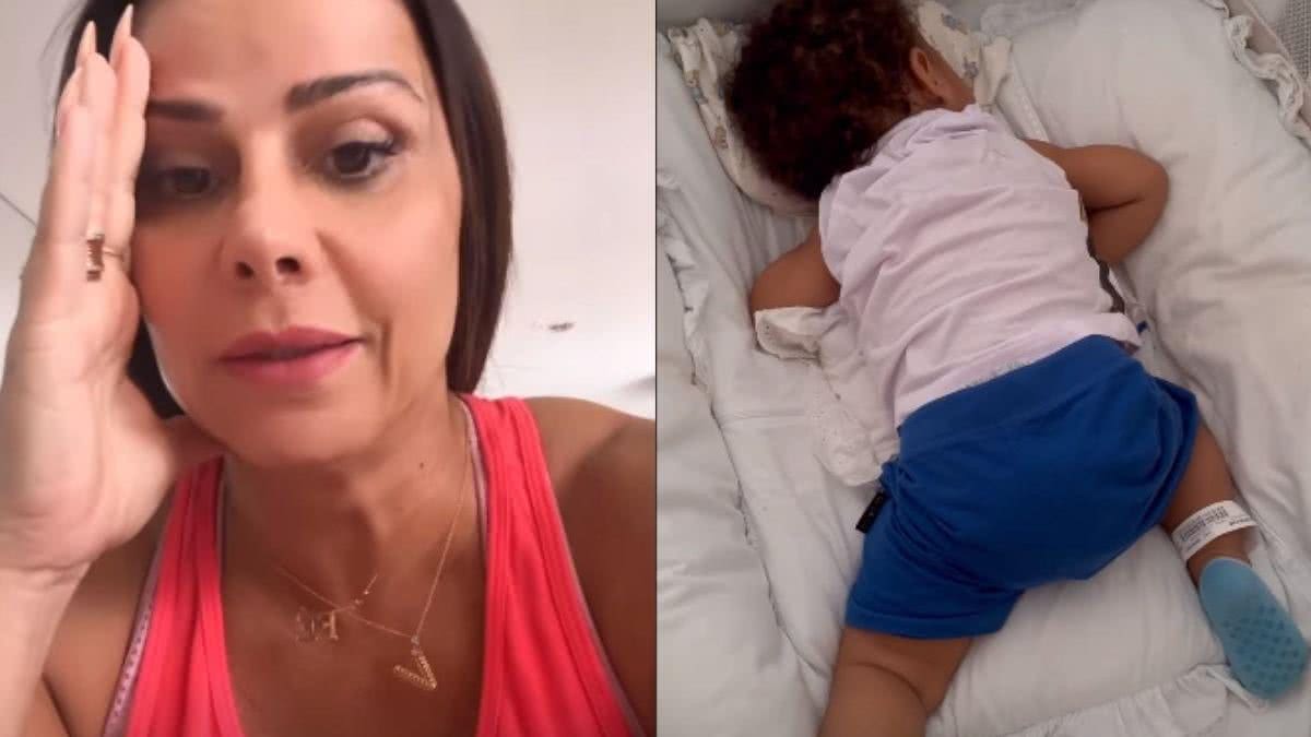 Viviane explicou que o filho nunca tinha vomitado como dessa vez - Reprodução/Instagram