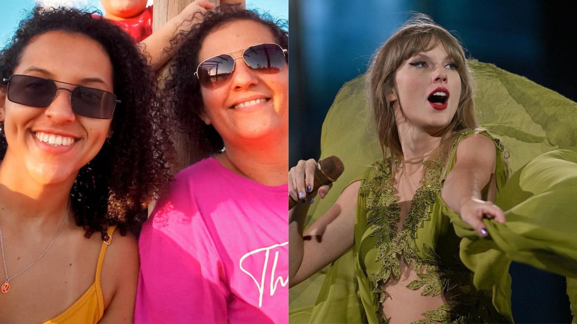 Ana Clara Benevides, fã que morreu em primeiro show de Taylor Swift no Brasil, e a mãe, Adriana