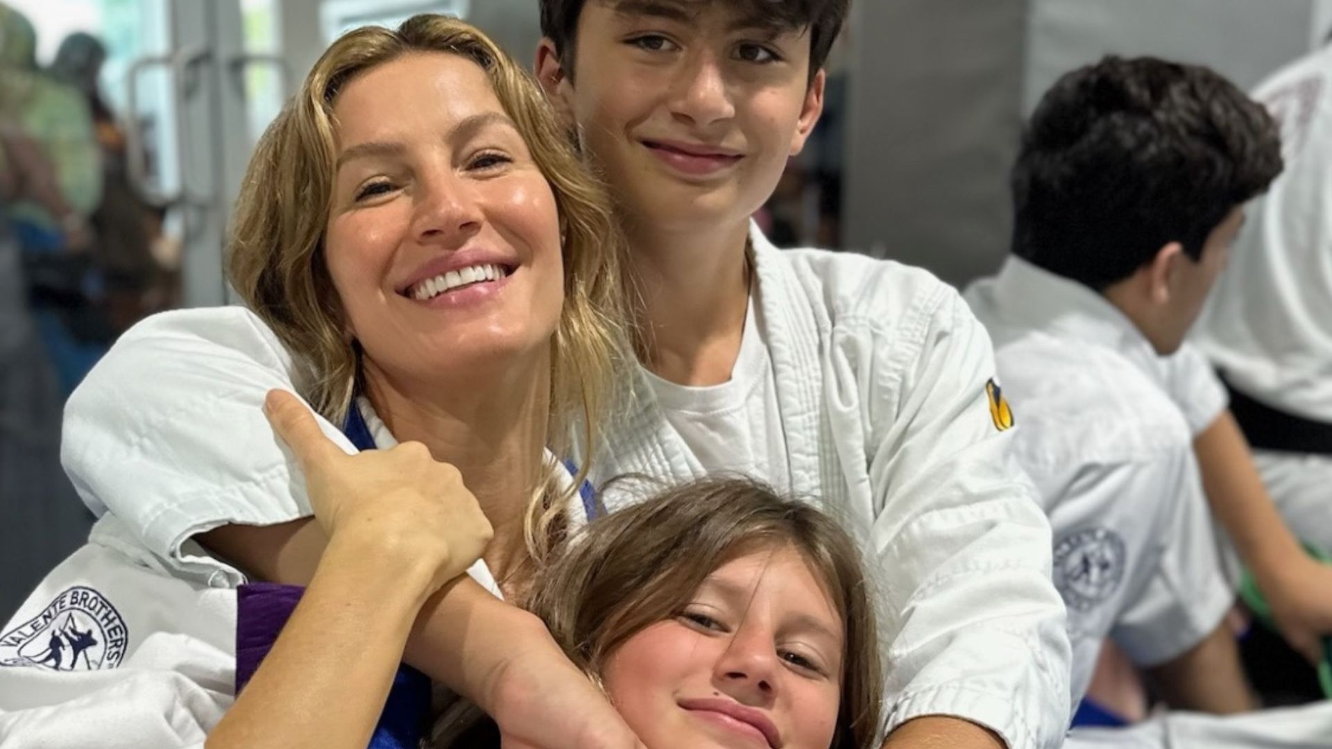 Gisele e filhos