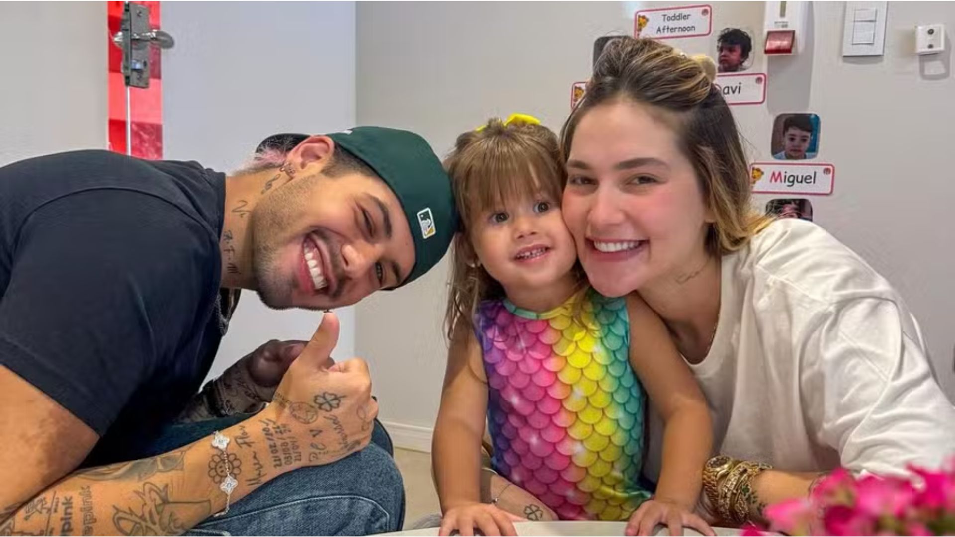 Virginia, Zé Felipe e Maria Alice