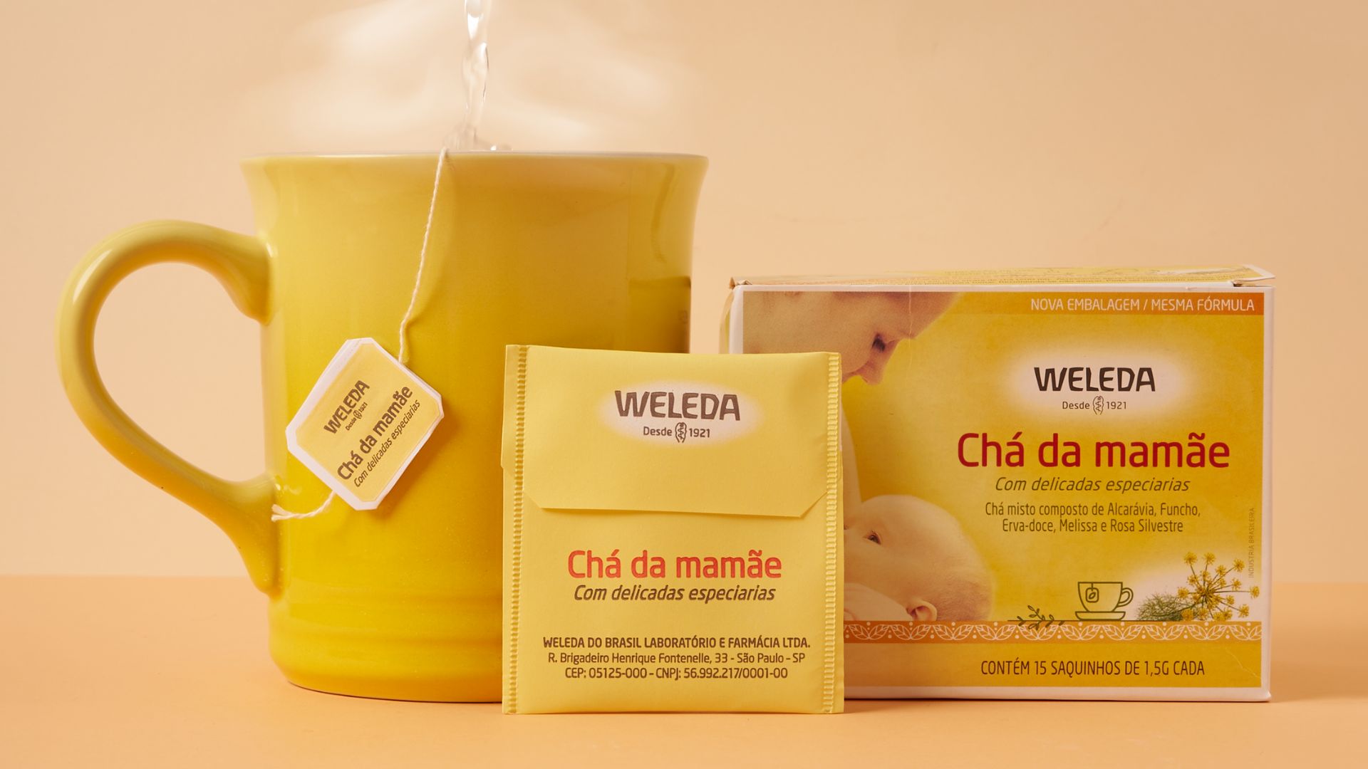 Chá da Mamãe, da Weleda, promove o relaxamento 