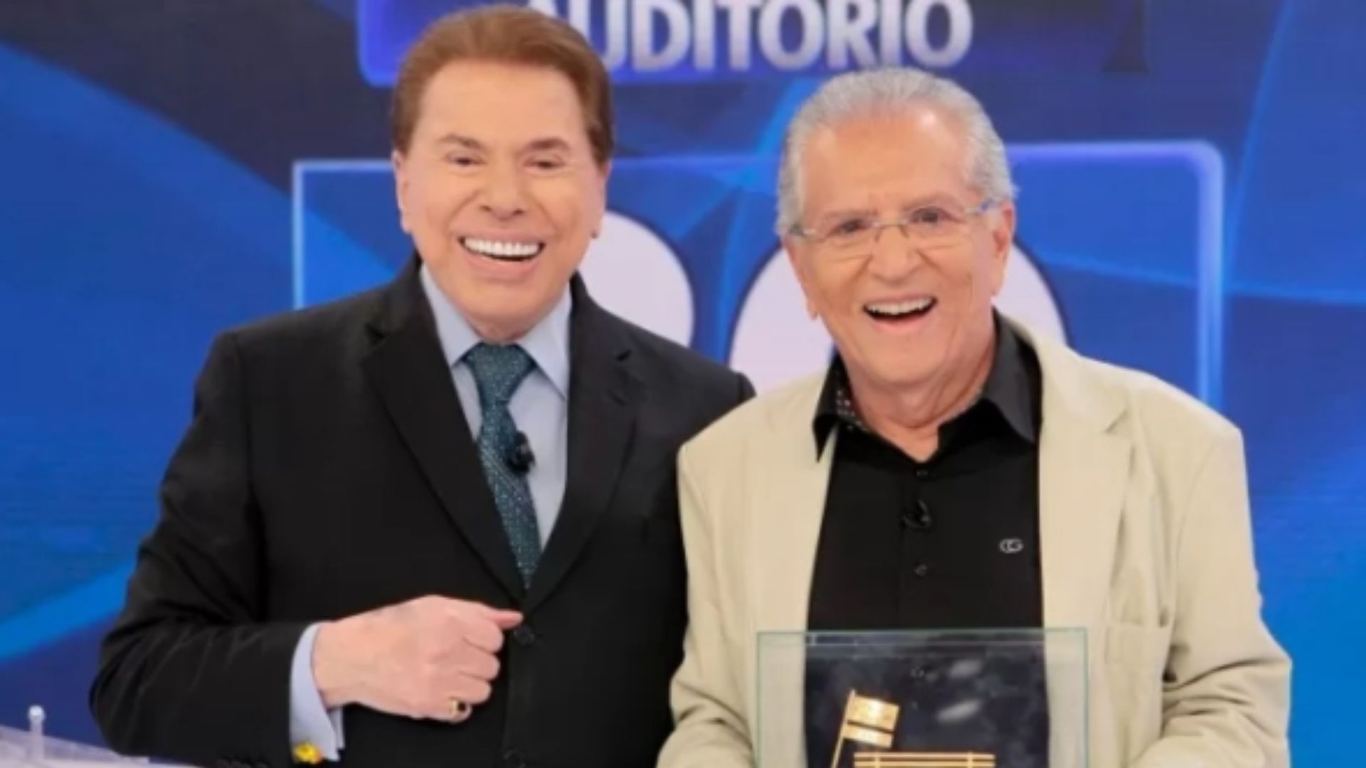 Silvio Santos e Carlos Nóbrega