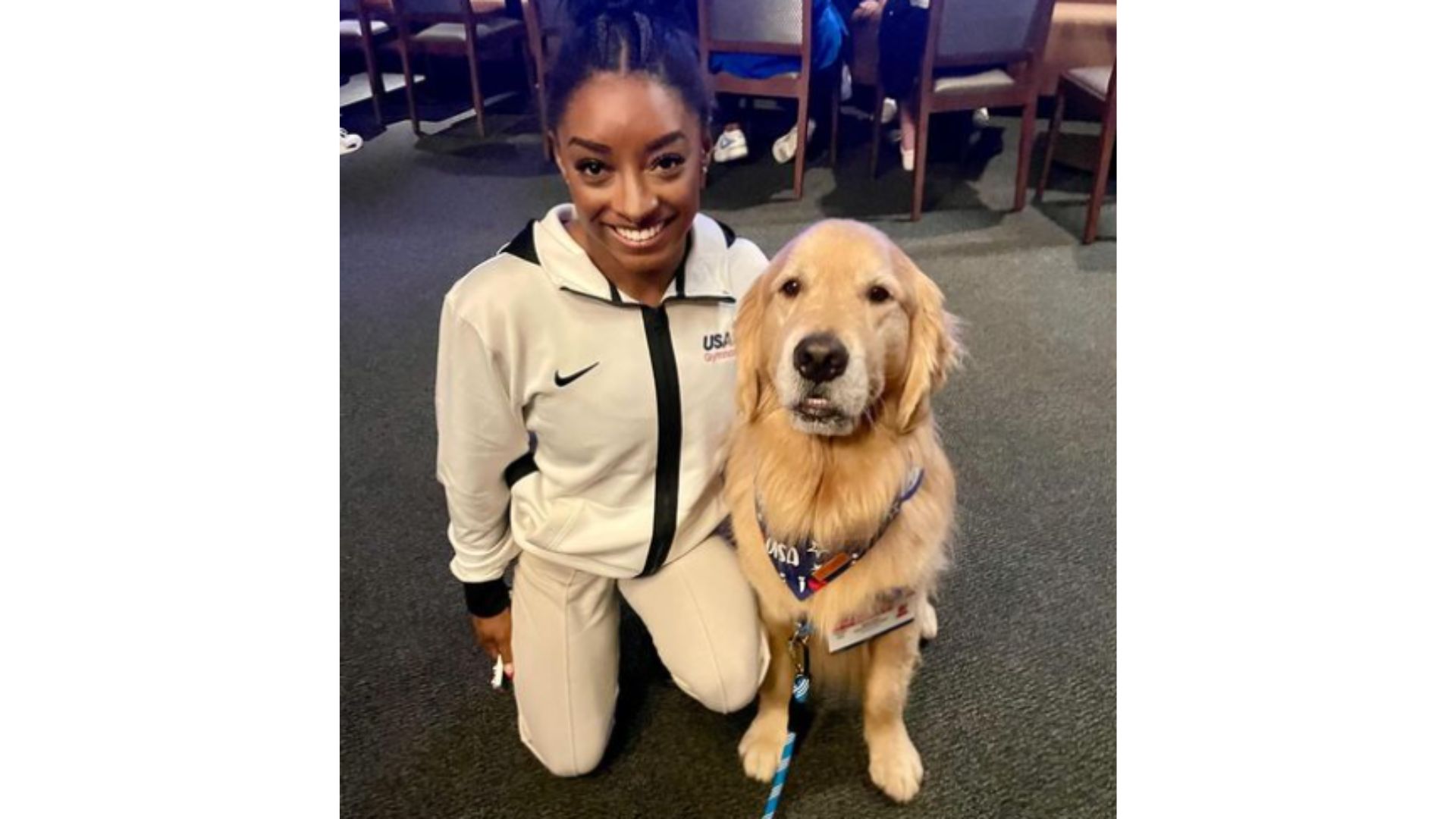 Simone Biles e o golden Beacon