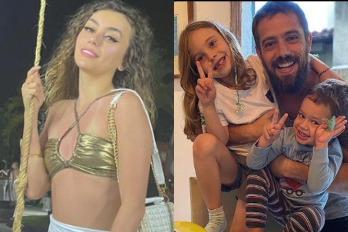 Rafael Cardoso e os filhos e a nova namorada