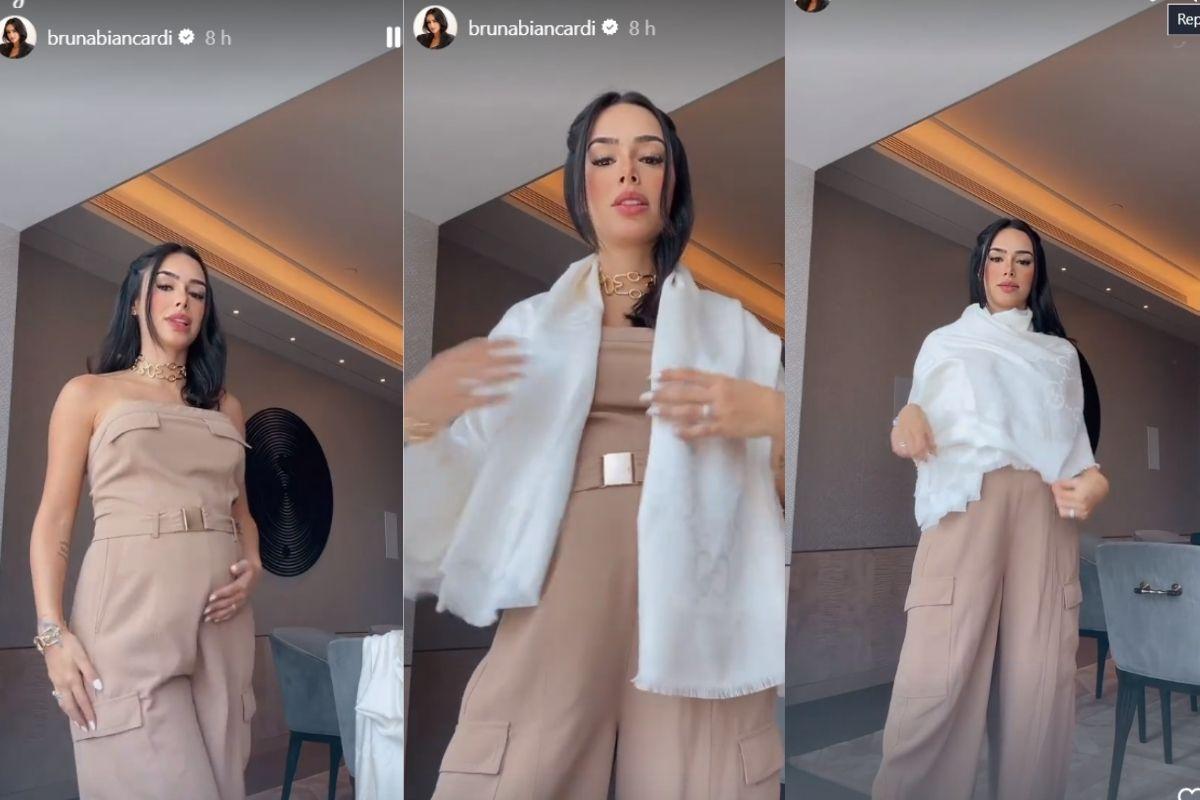 Bruna Biancardi muda roupas na Arabia Saudita 