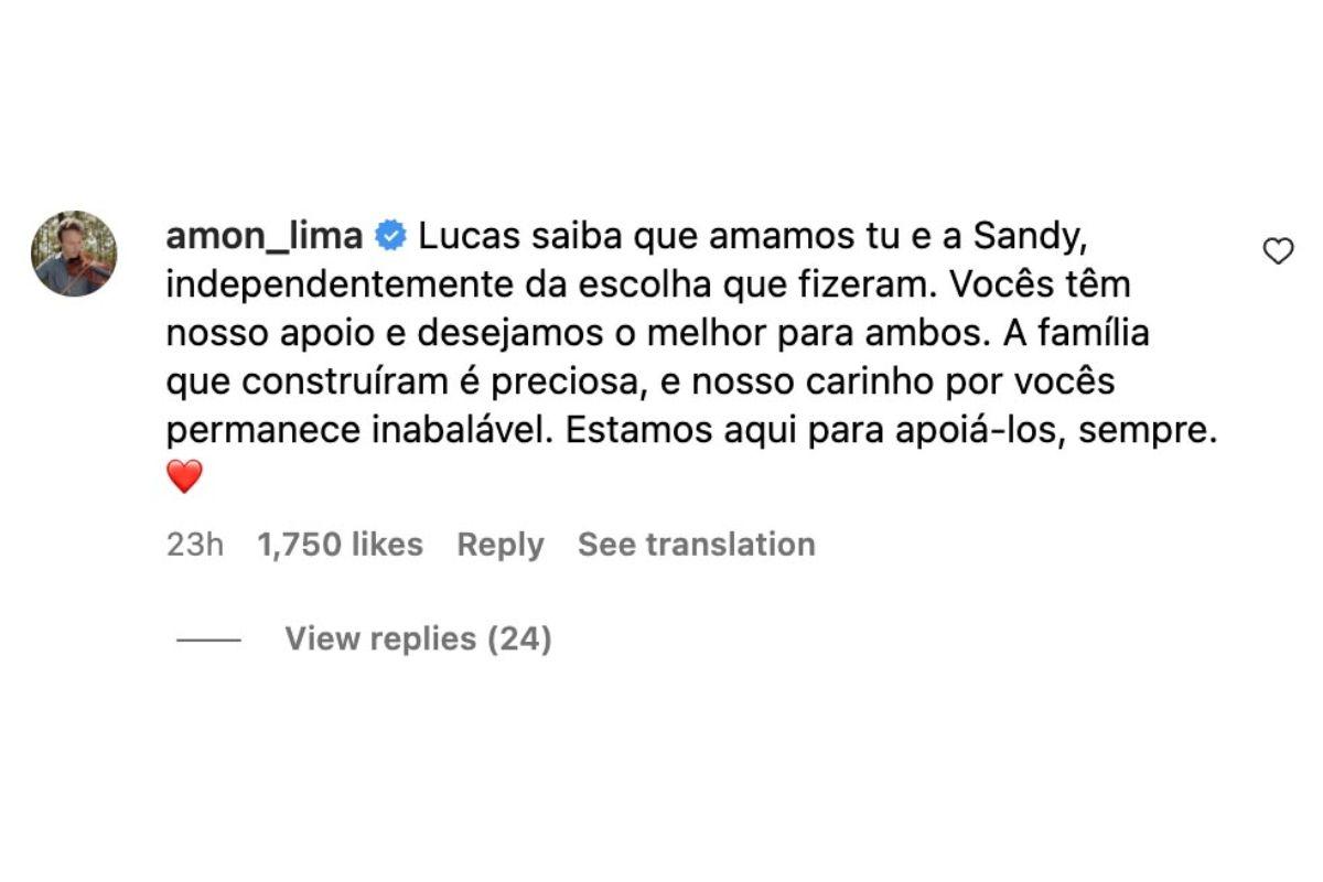 Separação Lucas Lima e Sandy, Sandy separou, Sandy separação, Sandy divórcio, Lucas Lima separação, Luca Lima separou, Lucas Lima divórcio, irmão de Lucas Lima, Família Lima, Amon Lima