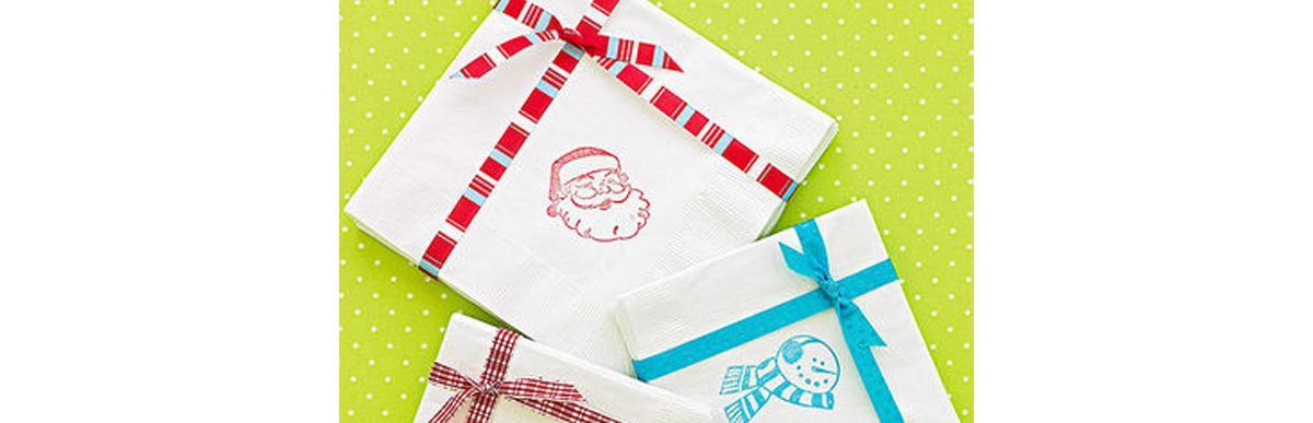 Aprenda a fazer um guardanapo personalizado incrível para o Natal