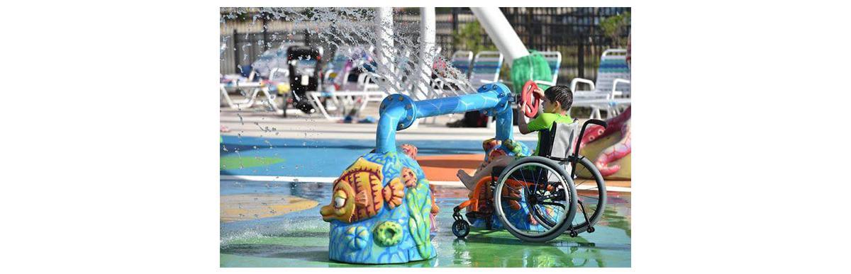 As crianças tem segurança para se divertirem mesmo com suas deficiências