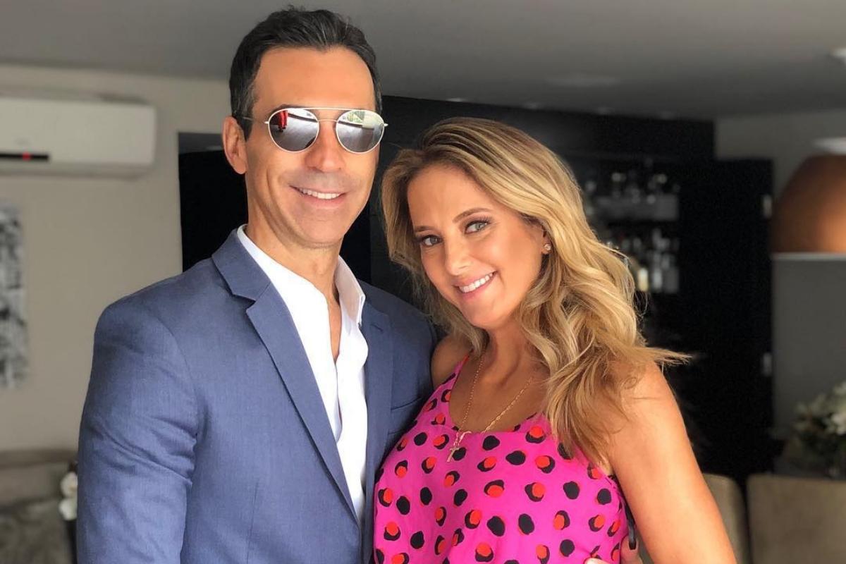 Ticiane Pinheiro mostra barriga de grávida ao lado de César Tralli e seguidores morrem de amores