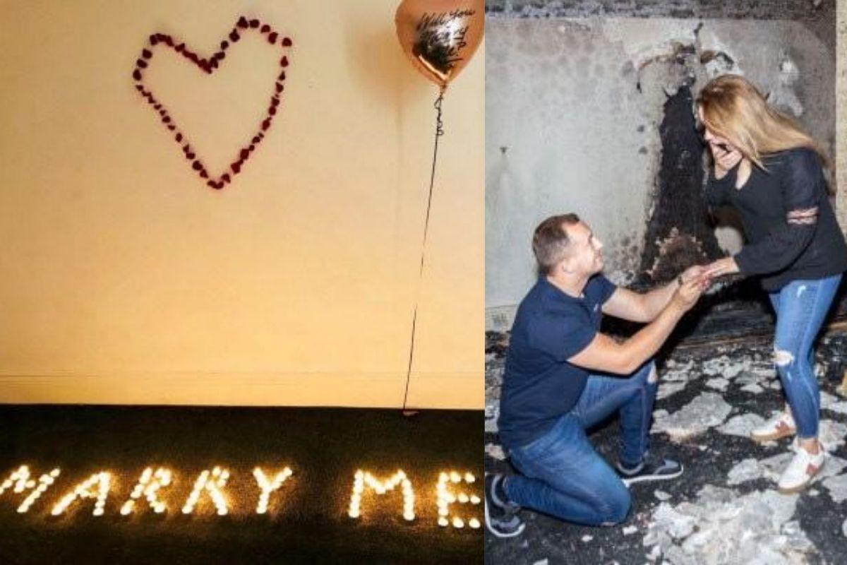 Homem prepara pedido de casamento super romântico para esposa