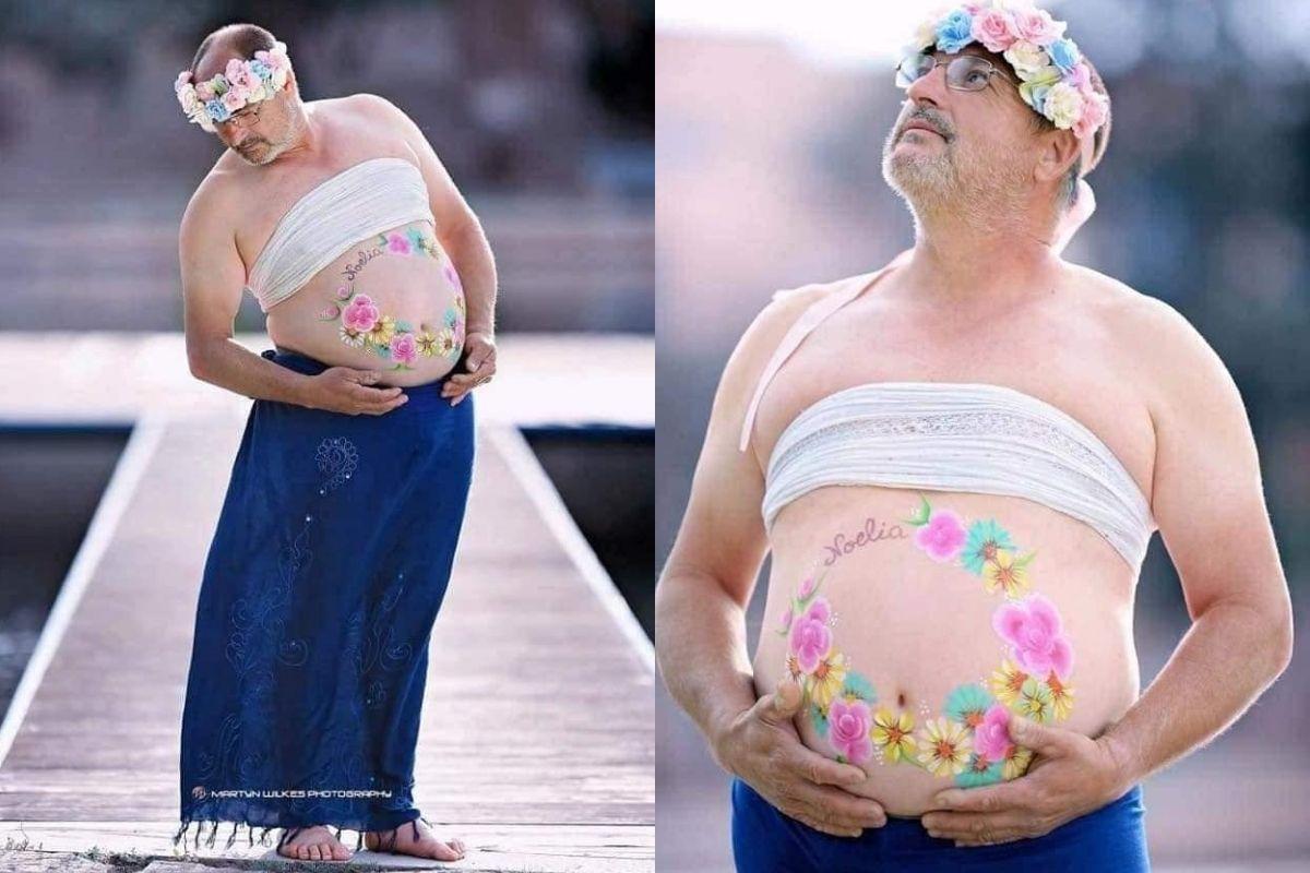 Oi? Marido faz ensaio de gestante no lugar da esposa que recusou o book fotográfico