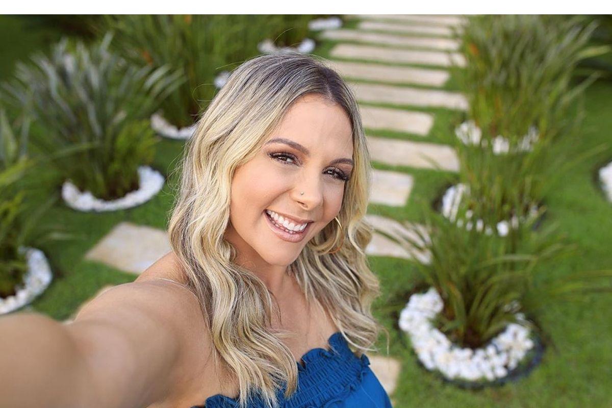 Ela comemorou o aniversário ao lado da família