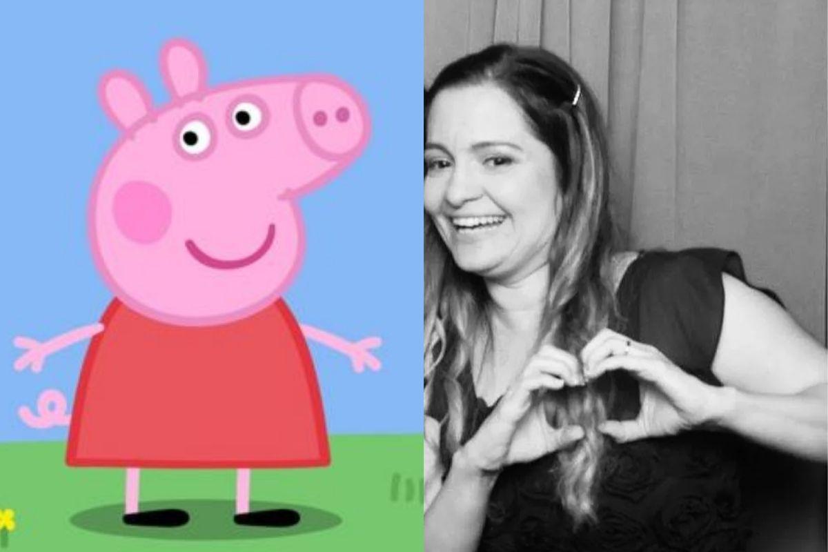 A filha da dubladora da Peppa Pig fez homenagem à mãe nas redes sociais