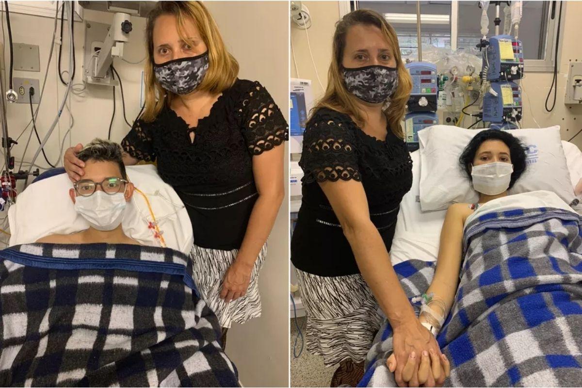 As Forças Aéreas Brasileiras trouxeram os corações para os irmão com doença cardíaca rara