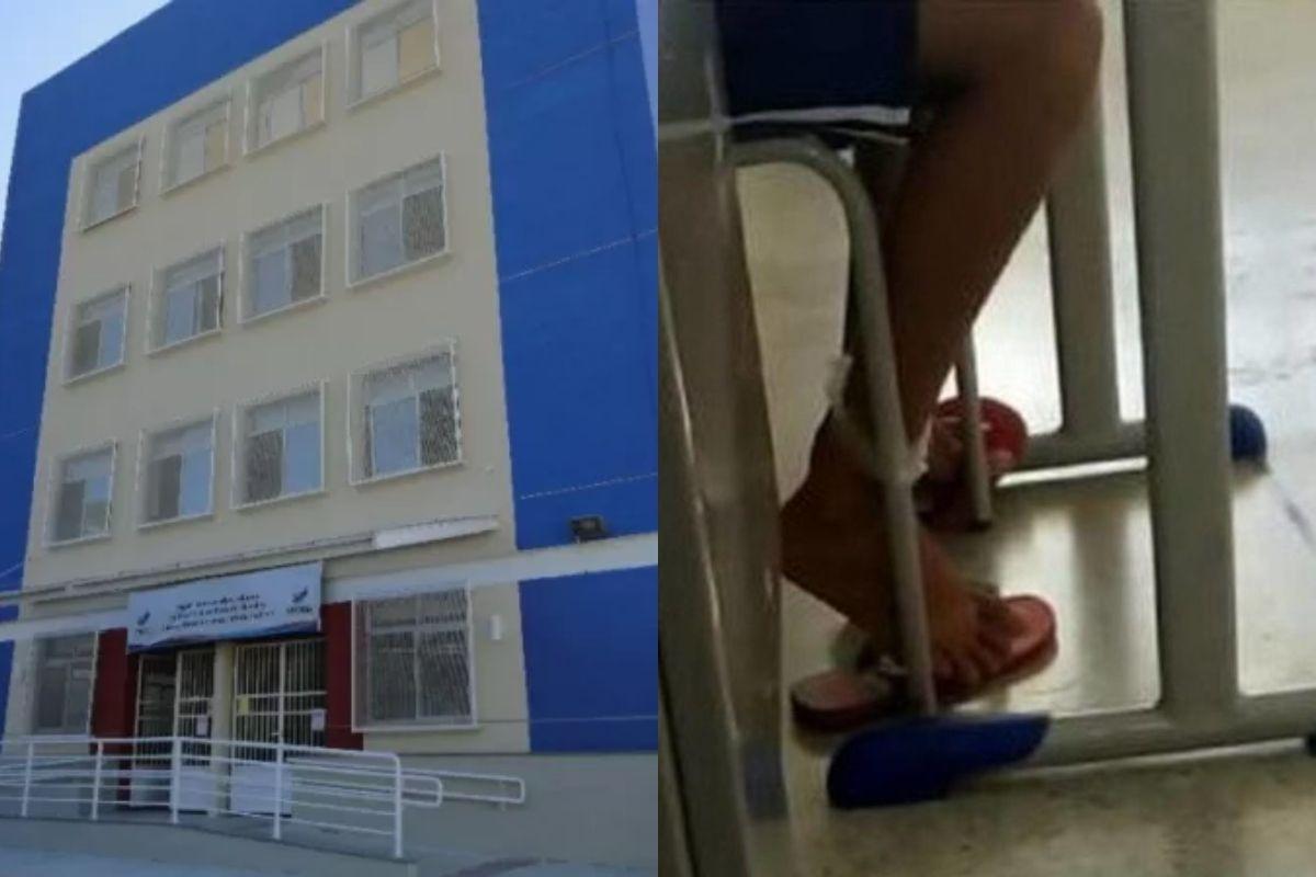Mãe vai processar professor que amarrou pé do filho na cadeira de escola no ES