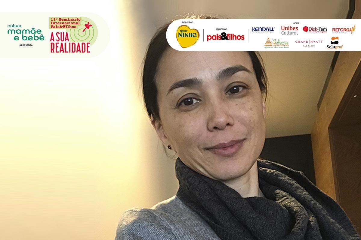 Patrícia Tobo, cientista da Natura, mostra impactos da rede de apoio na gravidez no 11° Seminário Pais&Filhos