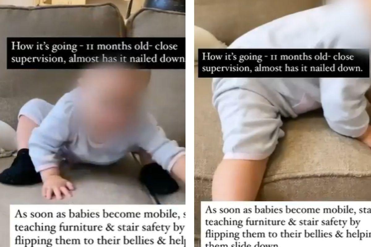 Ela mostrou como ensinou o filho