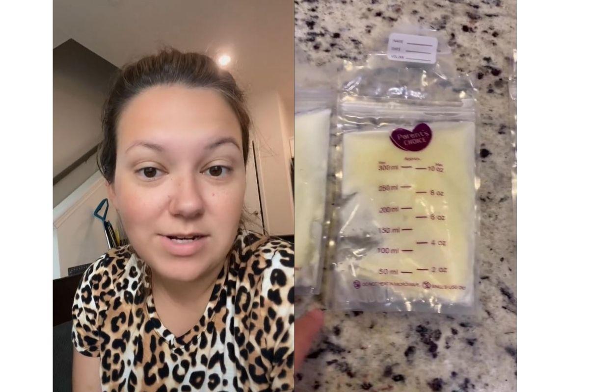 Cada saco de leite foi retirado da mãe em diferentes períodos