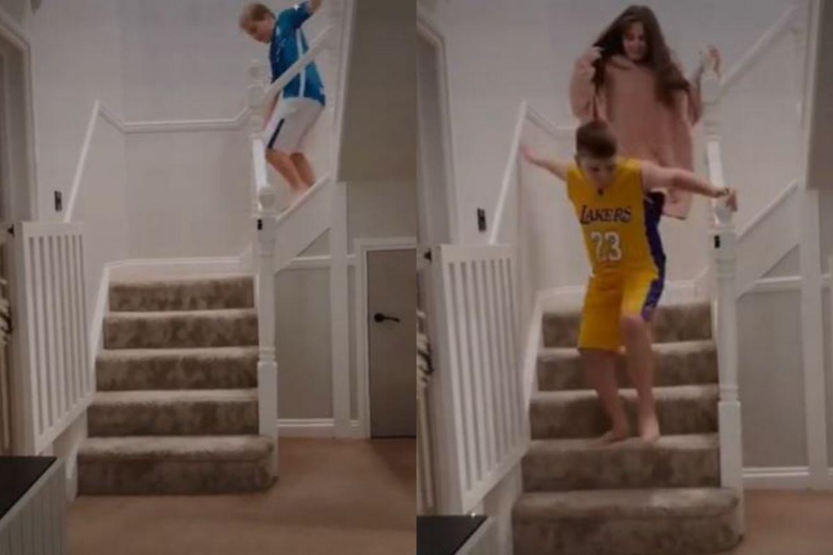 A mãe colocou campainha em cada quarto dos filhos