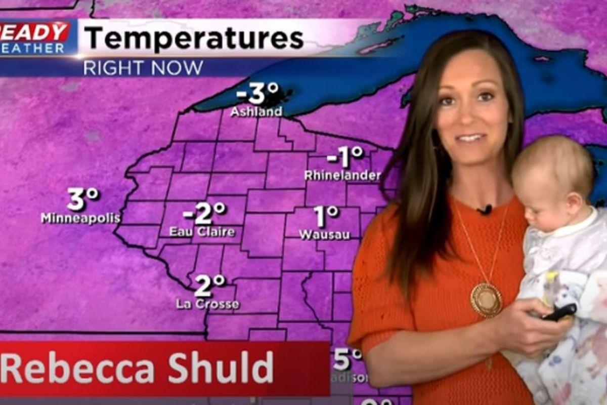 A mãe publicou essa foto da filha pronta para o inverno