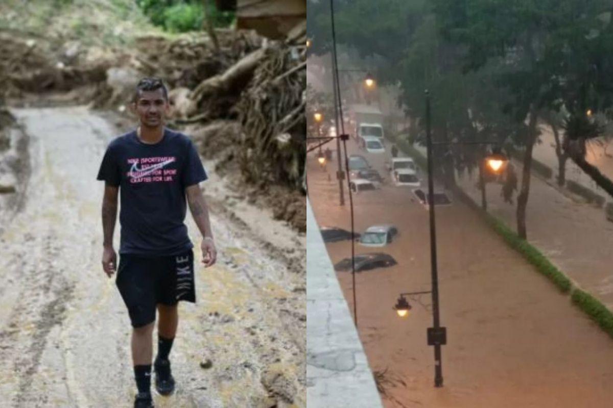 Juliano contou em detalhes como a cachoeira salvou a família do deslizamento em Petrópolis