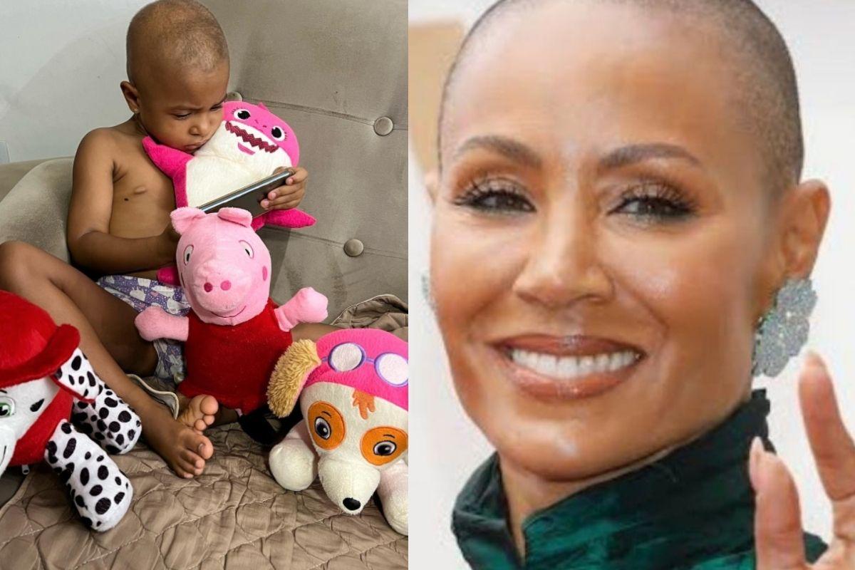 Edvaldo postou essa foto em redes sociais, da filha e de Jada Smith