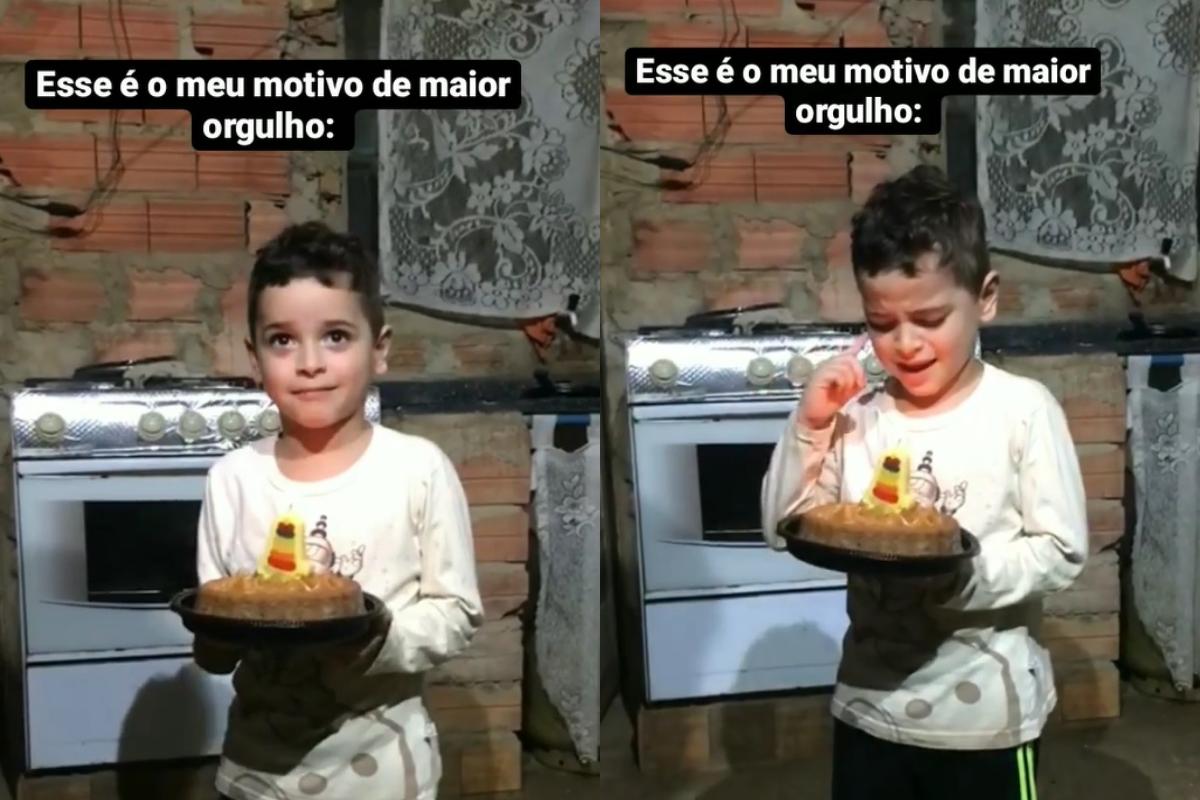 Criança emociona familiares com pedido de aniversário inusitado