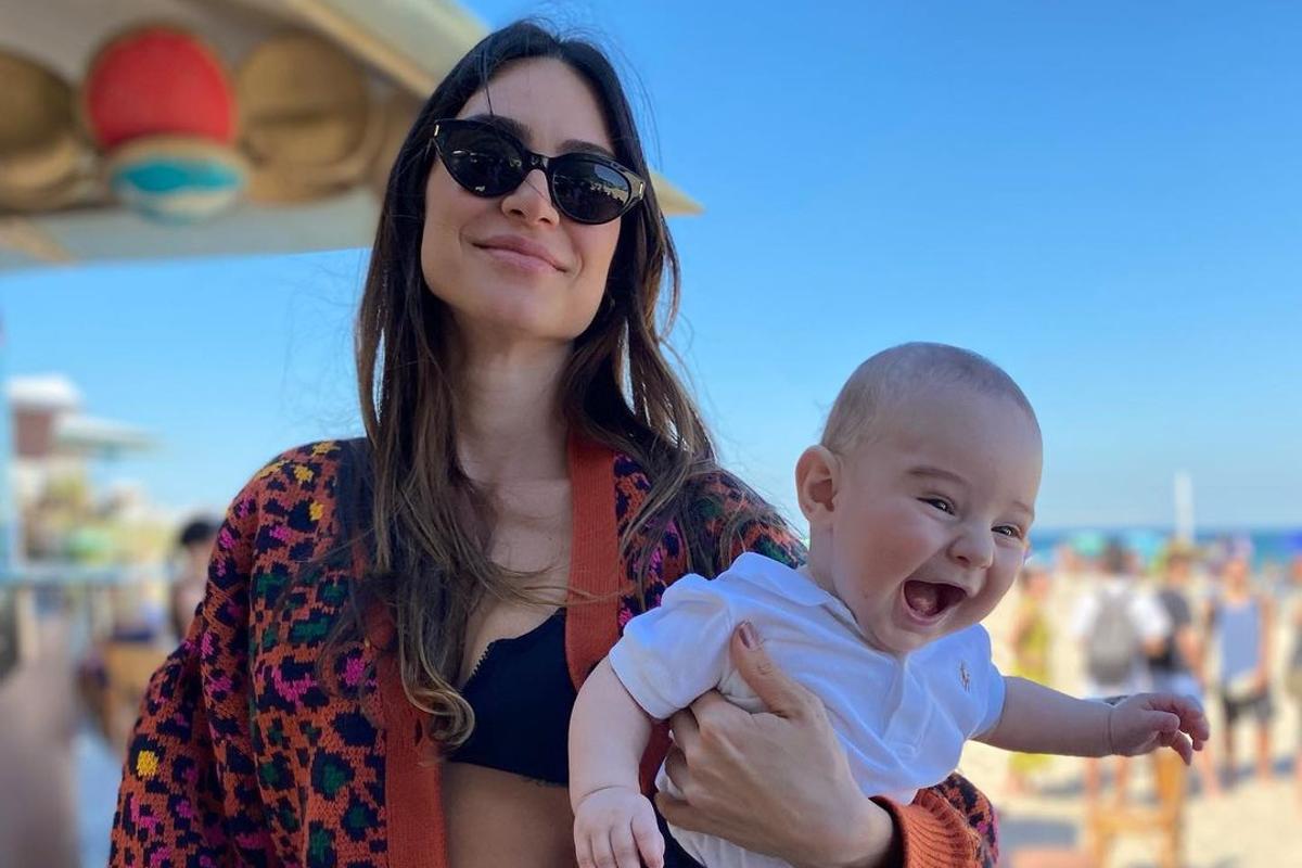 Ela mostrou o momento nas redes