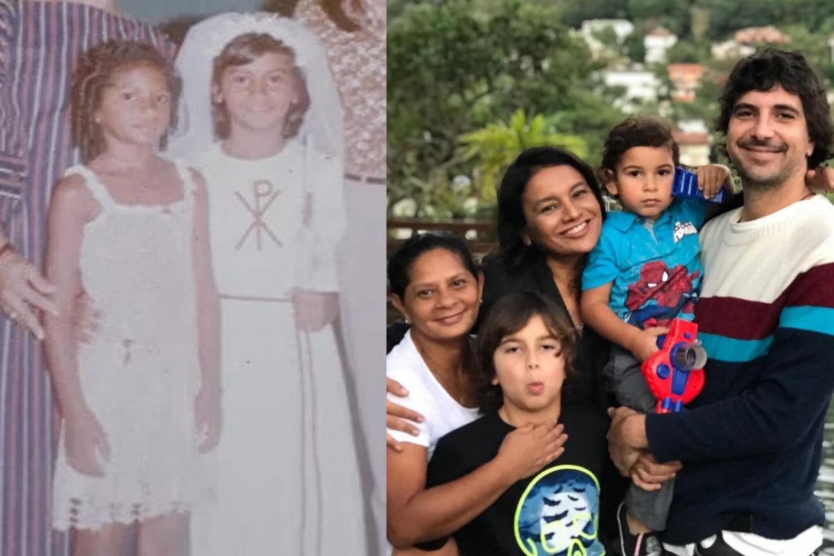 Dira Paes posta homenagem para irmã de leite
