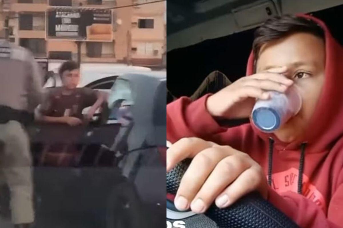Jovem é parado em blitz após policiais acharem que uma criança dirigia o veículo