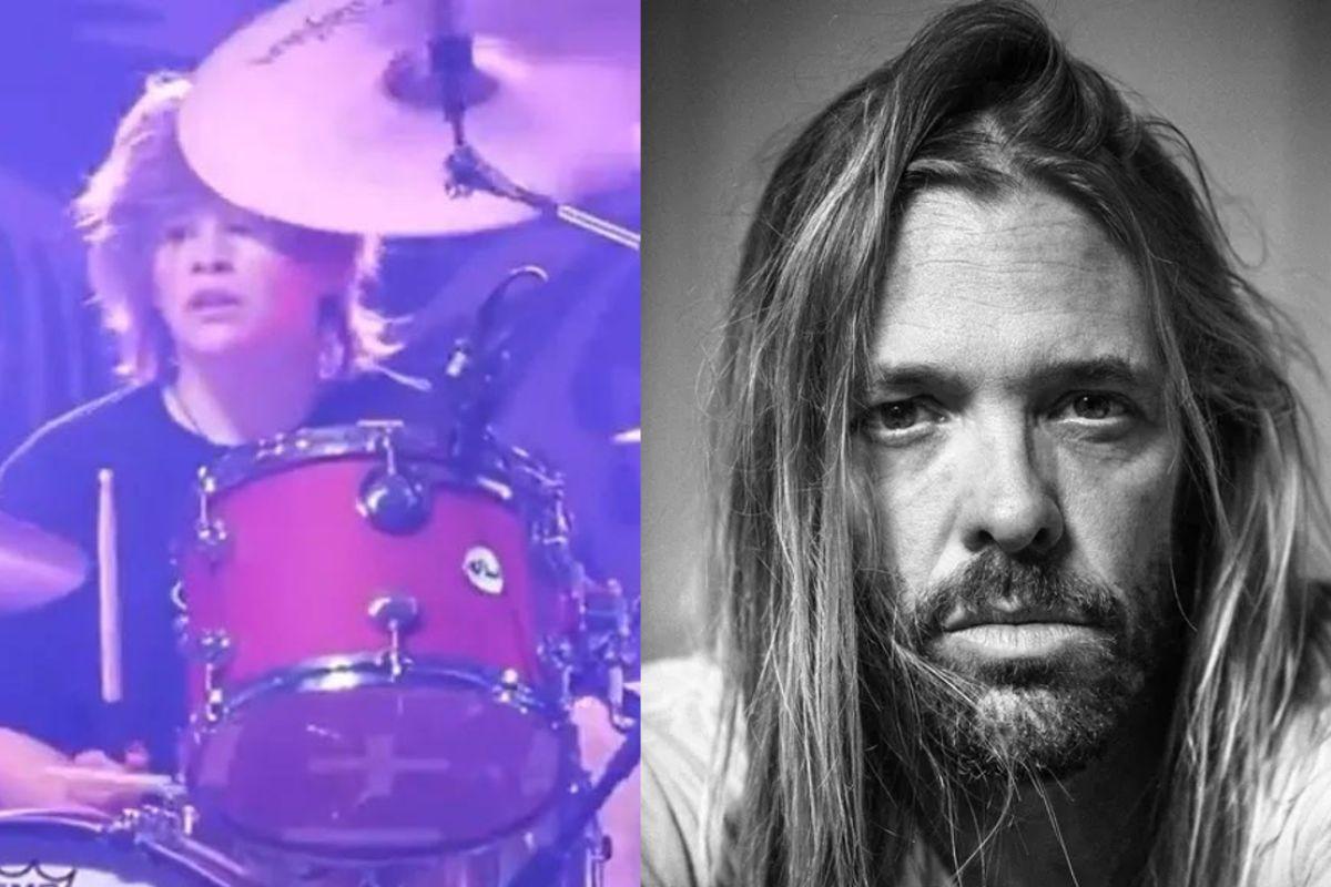 Foo Fighters retorna aos palcos e presta homenagem a Taylor Hawkins, com o filho dele tocando bateria