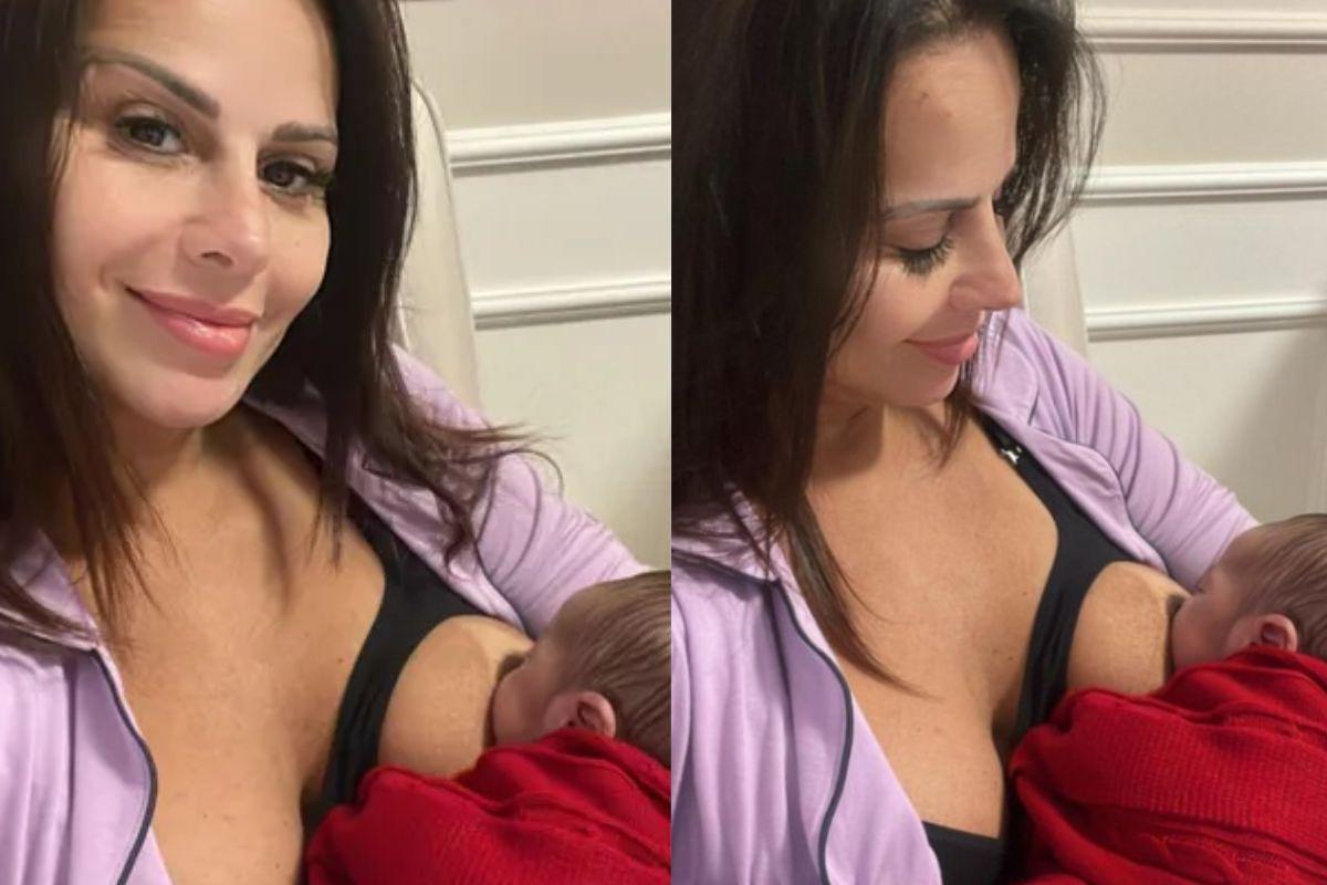 Viviane Araujo durante seu tratamento feito com laser