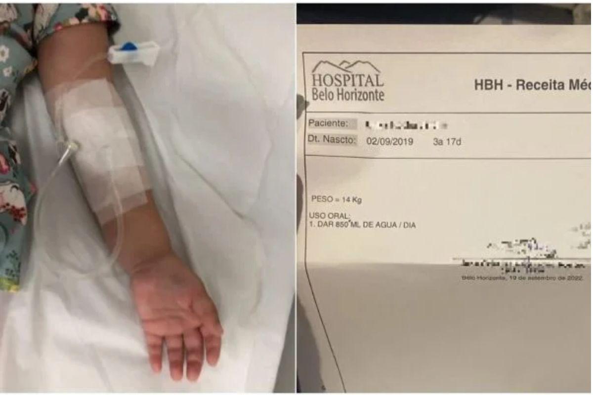 Médica receita apenas água para criança