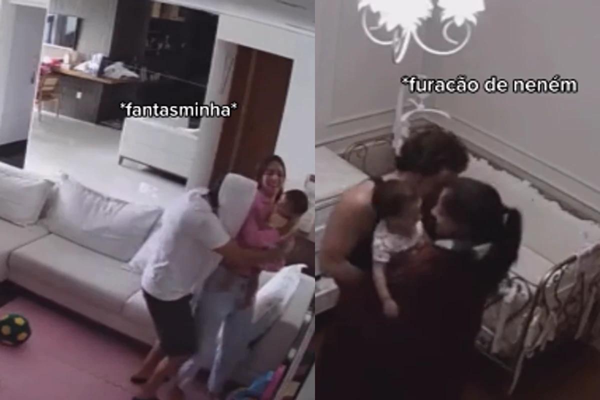 Mulher encontra fantasma na câmera de segurança