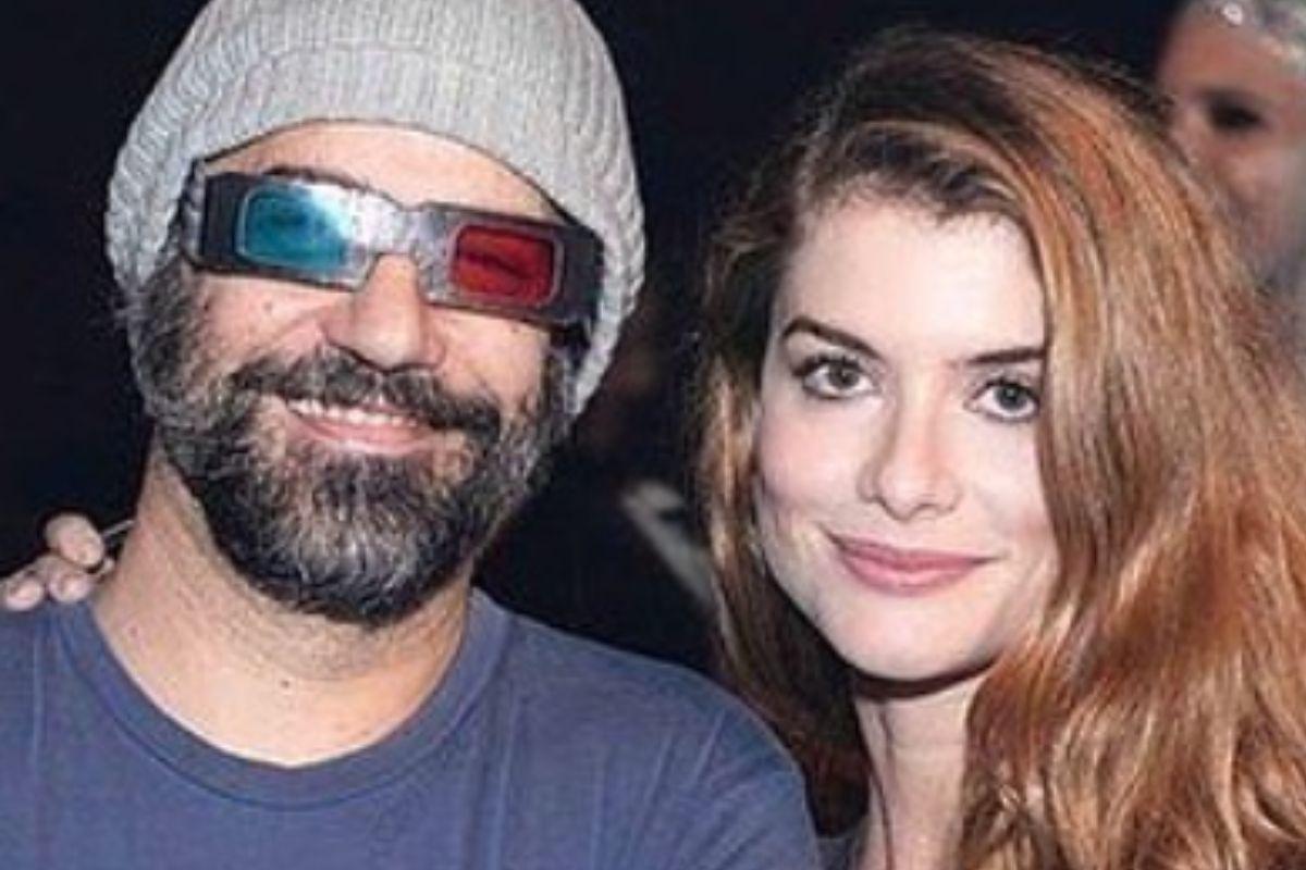 Alinne Moraes e o roteirista e diretor Mauro Lima