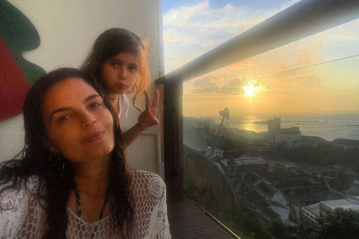 Emanuelle e sobrinha Sofia que possui cardiopatia congênita