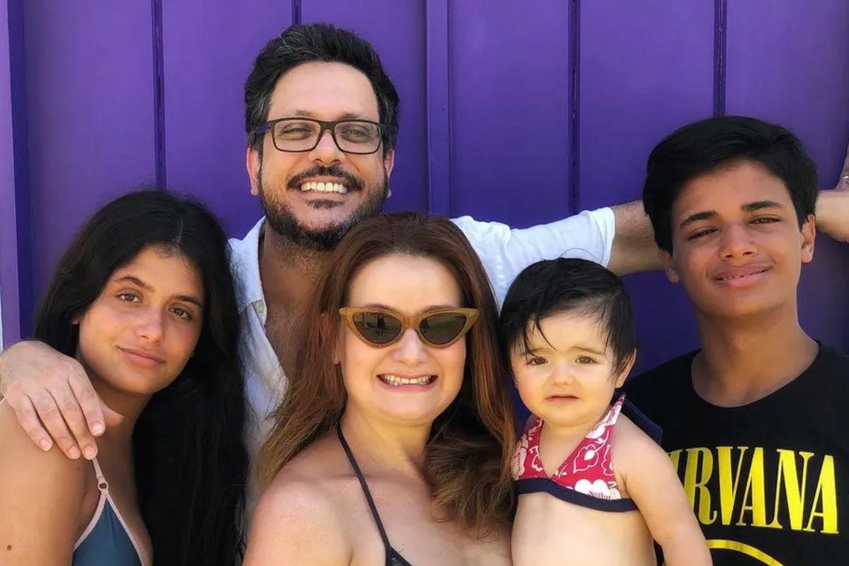 Lucio Mauro Filho e sua família