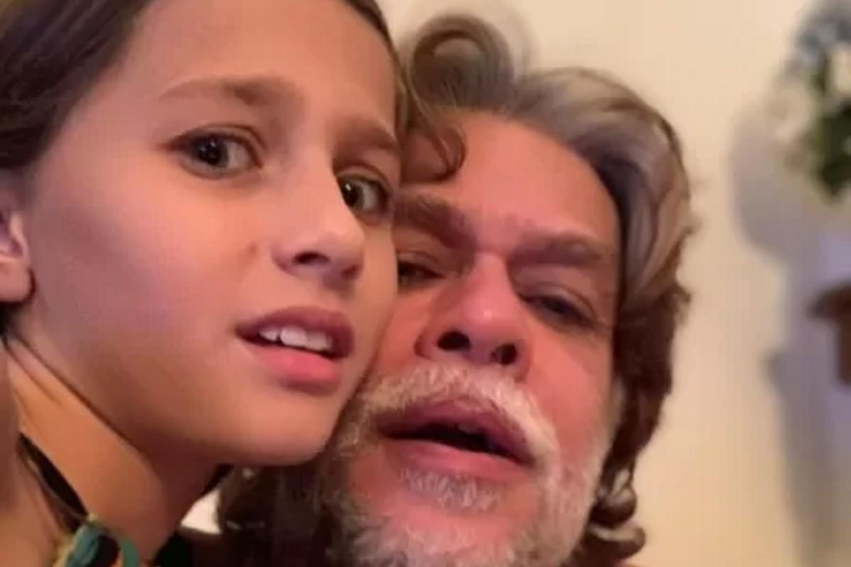 Filha de Fábio Assunção aparece com maquiagem inspirada no filme ‘Avatar’