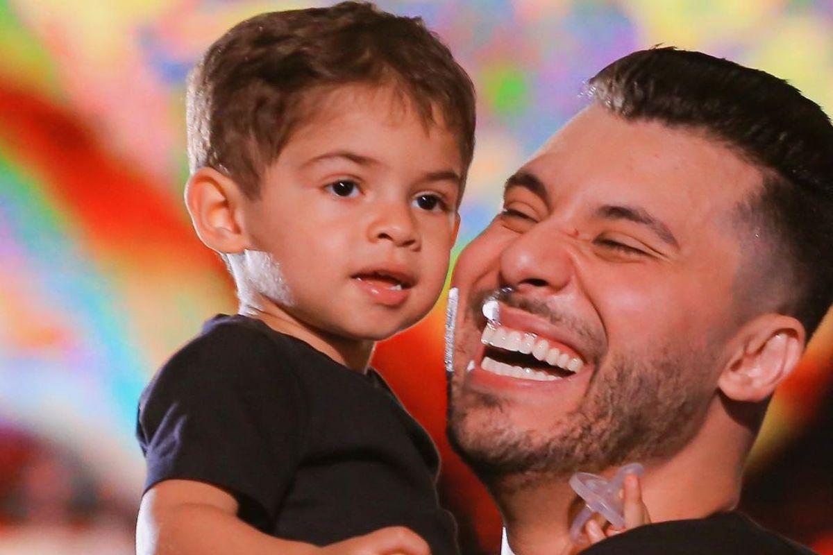 Murilo se tornou pai aos 24 anos e Léo veio ao mundo no dia 16 de dezembro de 2019