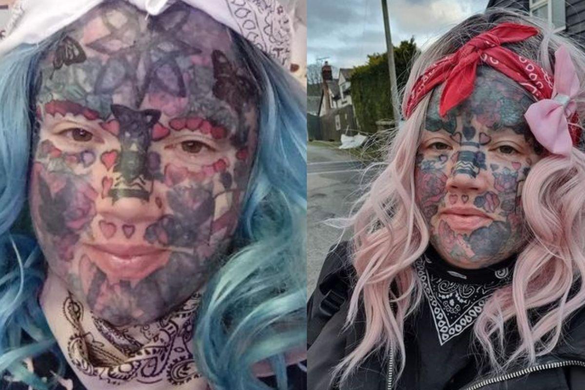 Mãe tatuada não consegue emprego e não para de fazer tatuagens, mesmo após ser proibida de entrar em peça escolar