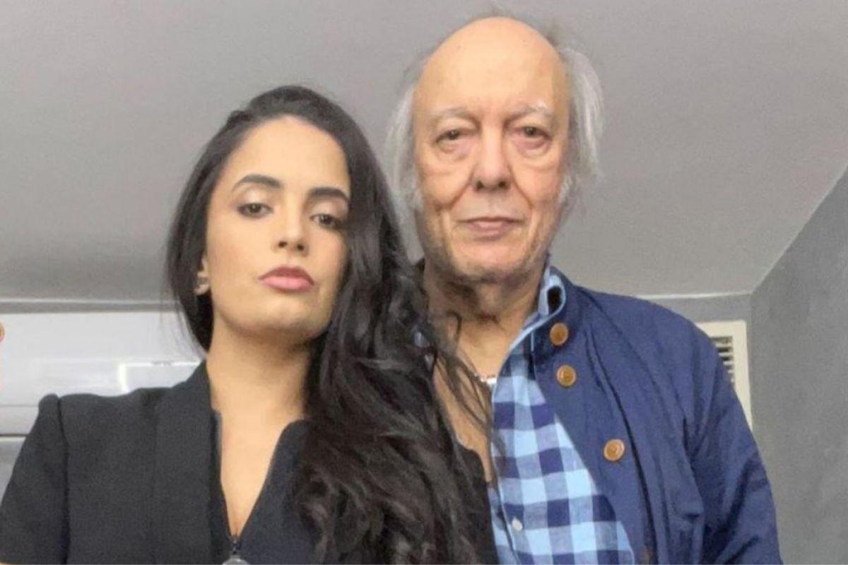 Erasmo Carlos e a esposa se casaram em 2019