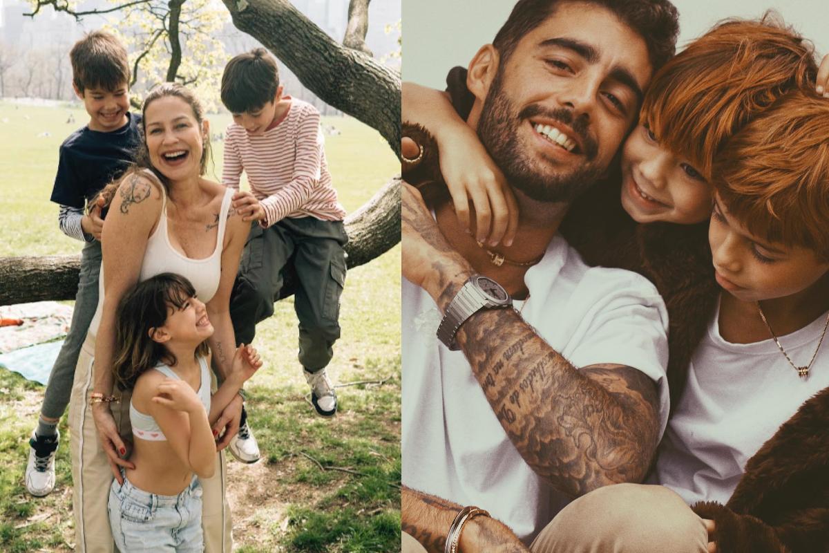 Luana Piovani com os filhos