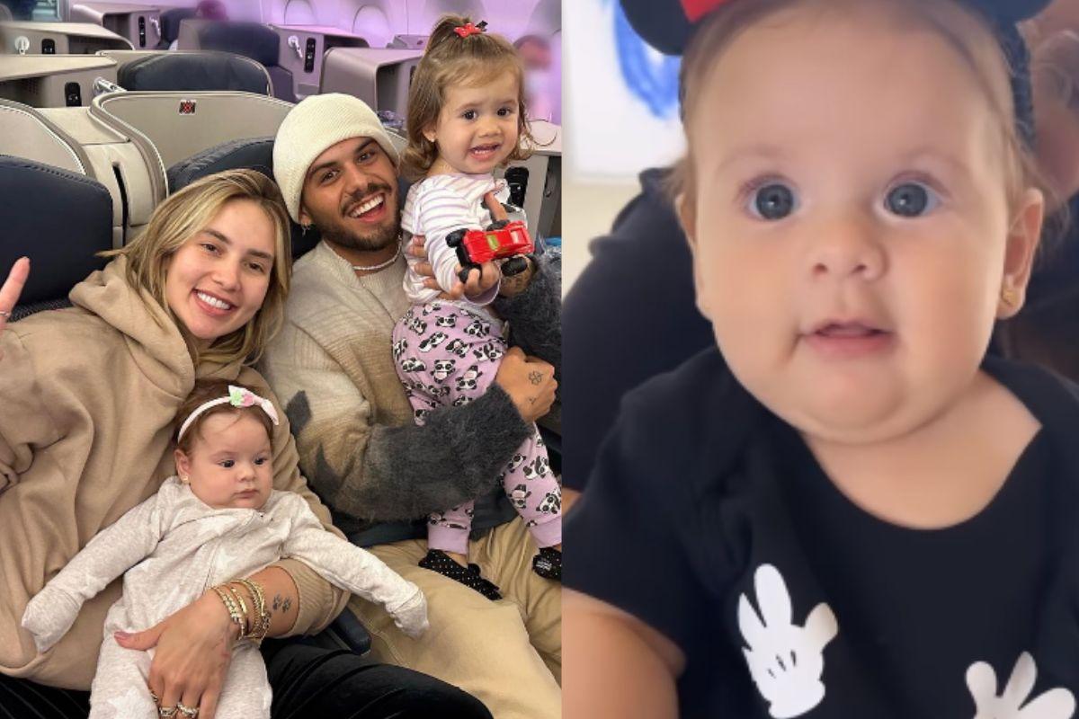 Virginia mostra look temático para passeio em família